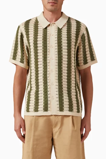 Barletta Shirt in Crochet Knit