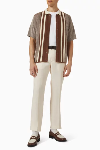 Teramo Knitted Polo Shirt in Cotton