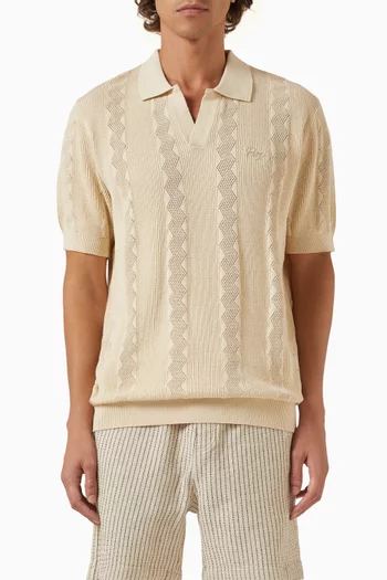 Casa Martini Polo Shirt in Genoa Knitted Cotton
