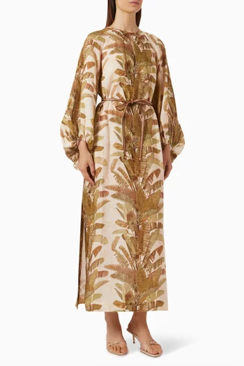 Ascension Midi Dress in Linen