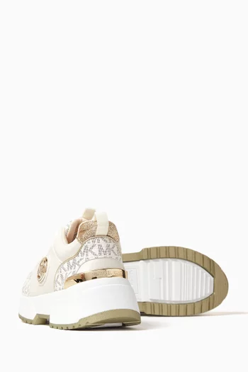 Cosmo Sneakers in Faux Leather & Rubber