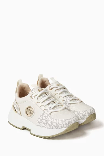 Cosmo Sneakers in Faux Leather & Rubber