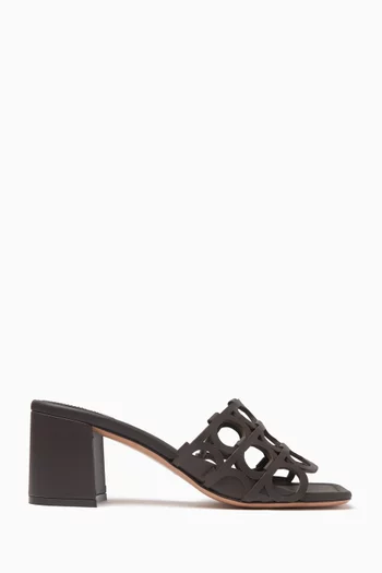 Gancini 55 Sandals in Calfskin