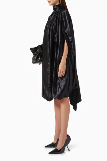 Flounced Scarf Mini Dress in Viscose