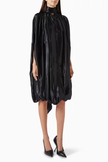 Flounced Scarf Mini Dress in Viscose