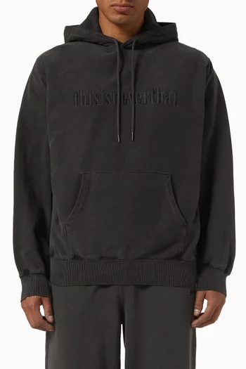 Logo-embroidered Hoodie in French Terry