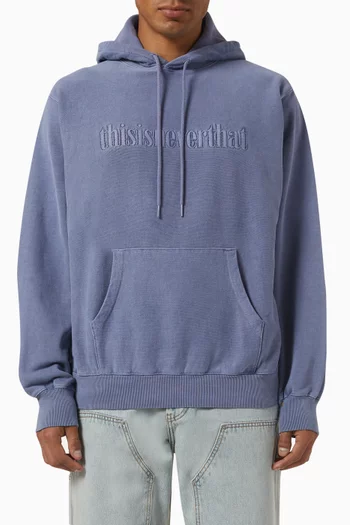 Logo-embroidered Hoodie in French Terry