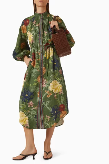 Avery Shirt Dress in Linen