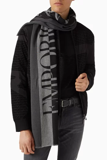 وشاح بشعار الماركة بحجم كبير الماركة فيسكوز وجاكار