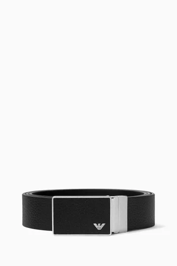 Interchangeable Buckle Belt in Leather