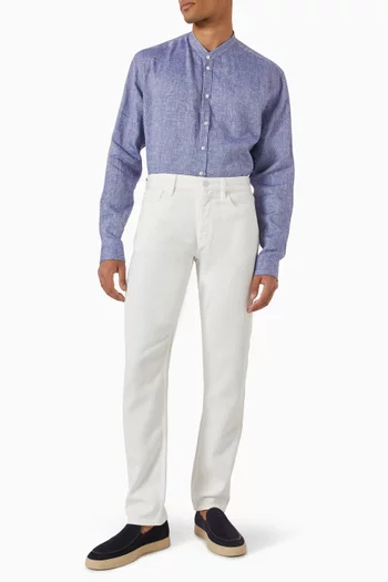 Guru Collar Shirt in Chambray