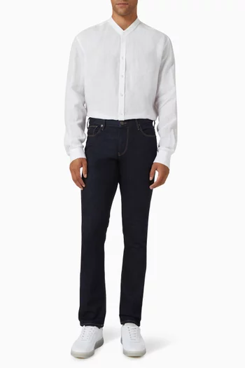 Guru Collar Shirt in Linen