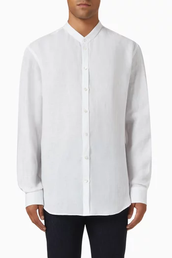Guru Collar Shirt in Linen