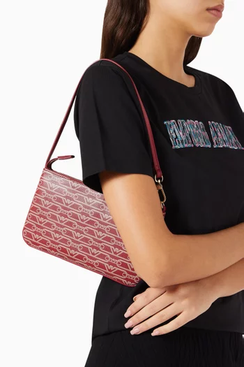 All-over Monogram Shoulder Bag in Coated-canvas