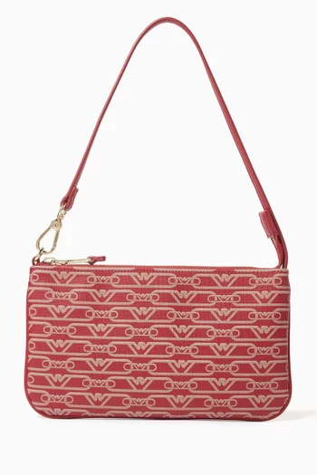 All-over Monogram Shoulder Bag in Coated-canvas