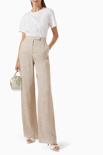 Embroidered Logo T-shirt in Cotton