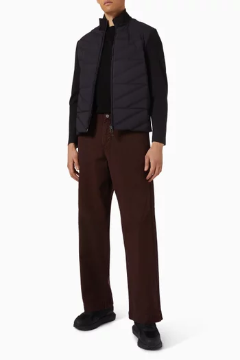 بنطال جينز بقصة ساق مستقيمة دينم متين