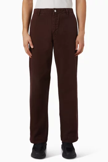 بنطال جينز بقصة ساق مستقيمة دينم متين