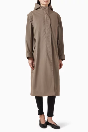 معطف ترنش 2 في 1 بتصميم مبطن