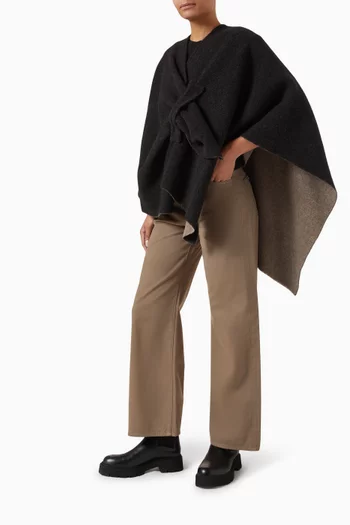 Reversible Cape in Wool