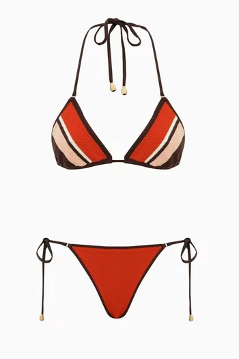 Ascension Knit Triangle Bikini Set
