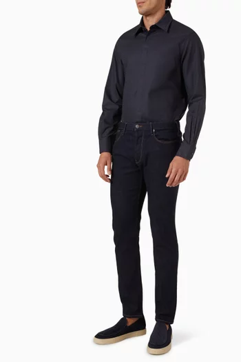 Micro EA Logo Shirt in Cotton