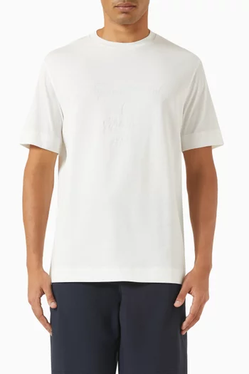 Logo Jacquard T-shirt in Jersey