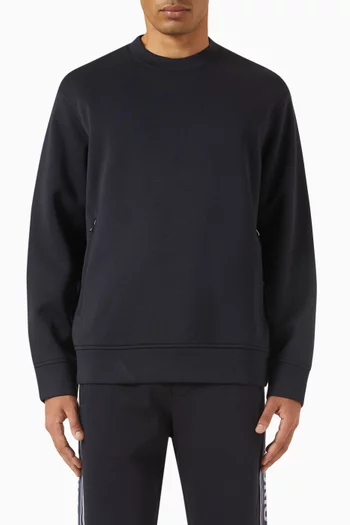 Zip Pocket Sweatshirt in Jersey