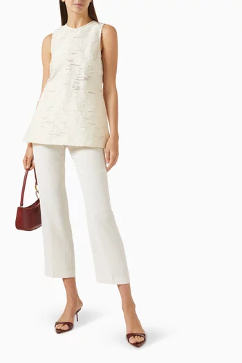 Ash Semi-sheer Top in Cotton Blend