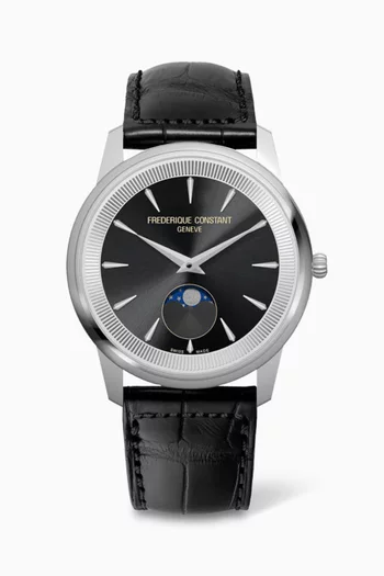 Classics Moneta Moonphase Quartz Watch, 37mm