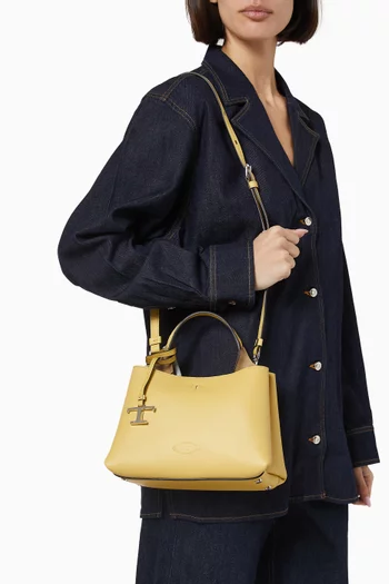 Micro Top-handle Bag in Leather