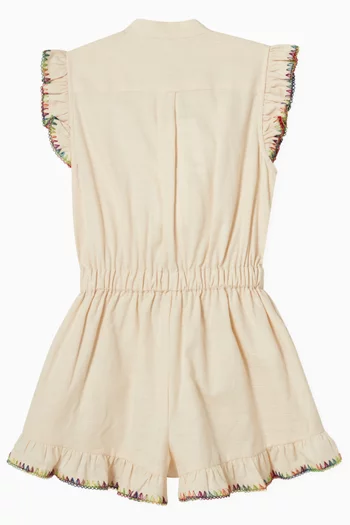 Lucky Frill Playsuit in Cotton