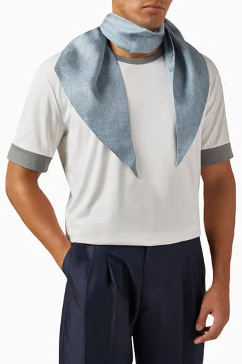 Micro Logo Scarf in Silk