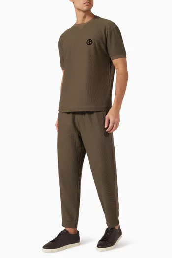 Micro-logo T-shirt in Mesh