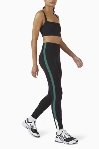 لغينغز ليلى خفيف الوزن بخصر مرتفع وطول 7/8‏ نايلون مطاطي