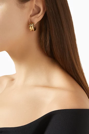 Giulia Hoop Earrings in 18kt Gold Vermeil
