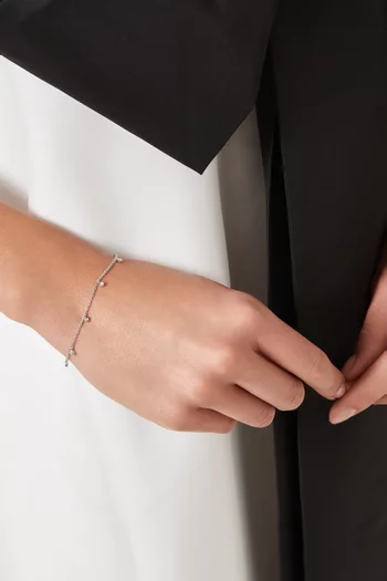 Interstellar Drop Bracelet in Sterling Silver