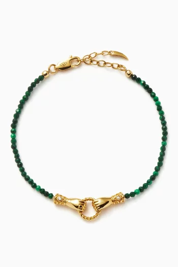 x Harris Reed In Good Hands Bracelet in 18kt Gold-plated Brass