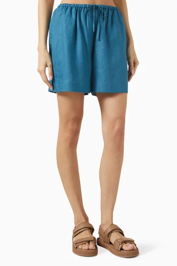Relaxed-fit Shorts in Linen