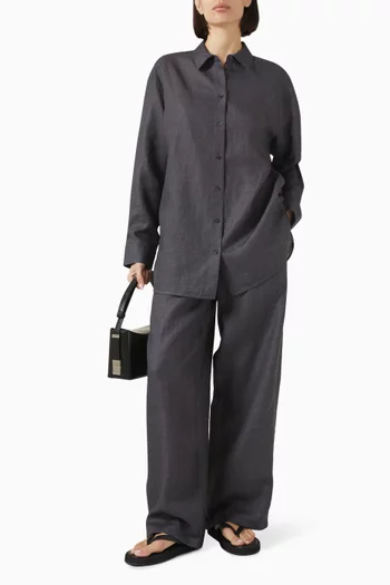 Relaxed-fit Pants in Linen