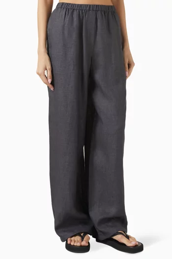 Relaxed-fit Pants in Linen