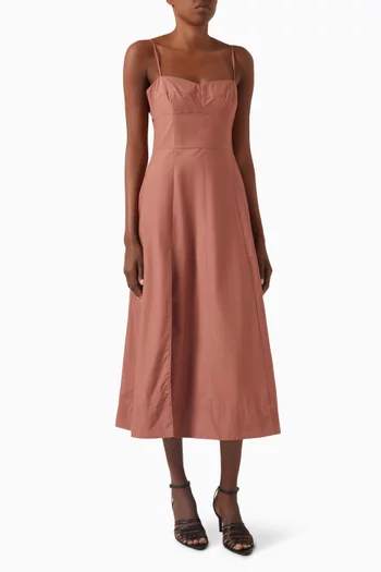 Midi Sun Dress in Cotton