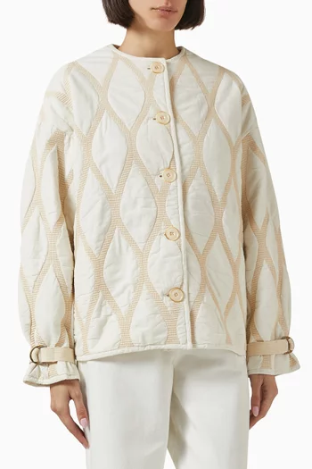 Artesana Printed Jacket in Cotton