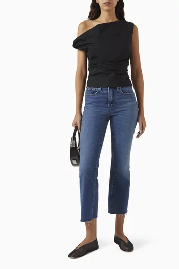 بلوزة بأكتاف مكشوفة بوبلين