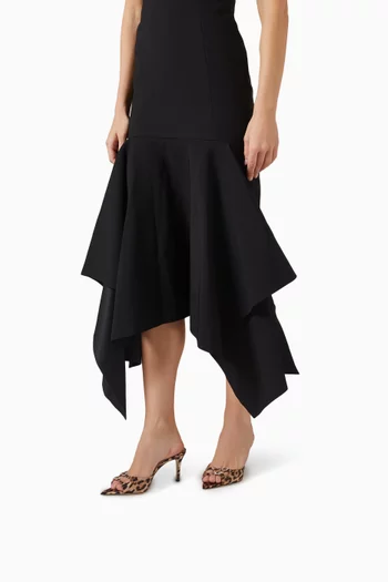 حذاء كارول مفتوح من الخلف بكعب 75 مم ستان