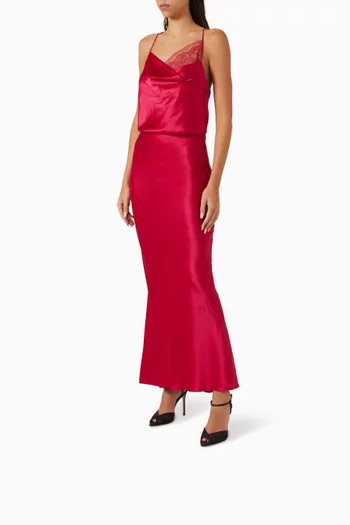 صندل كاتي غليتز بكعب 105 مم من قماش شبكي