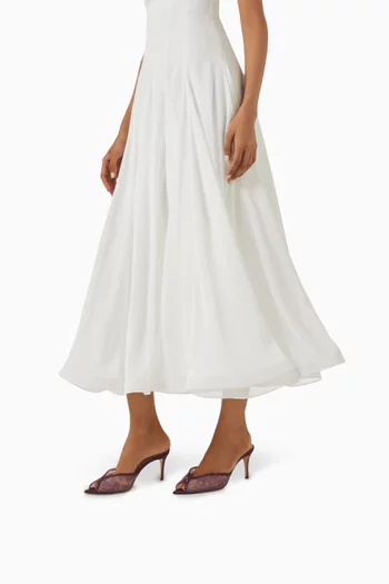 صندل كاتي بكعب 75 مم دانتيل وستان