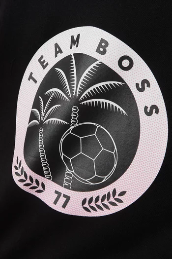 تي شيرت بطبعة Team BOSS قطن