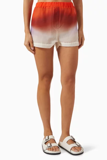 Lulu Elastic-waist Shorts in Cotton