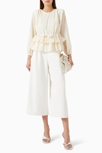 Printed Jacquard Blouse